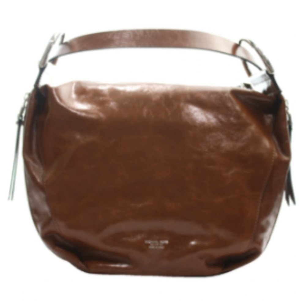 MICHAEL KORS COLLECTION 'CHRISSIE' CRESCENT HOBO GENUINE LEATHER BAG NEW WITH TA